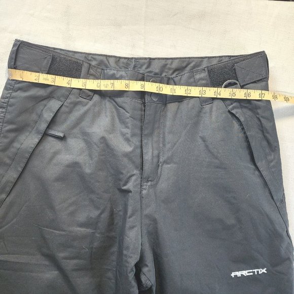 Arctix Snow Ski Pants Black Reinforced Knee Adjustable Waist Unisex Youth Sz‎ XL - Picture 5 of 11